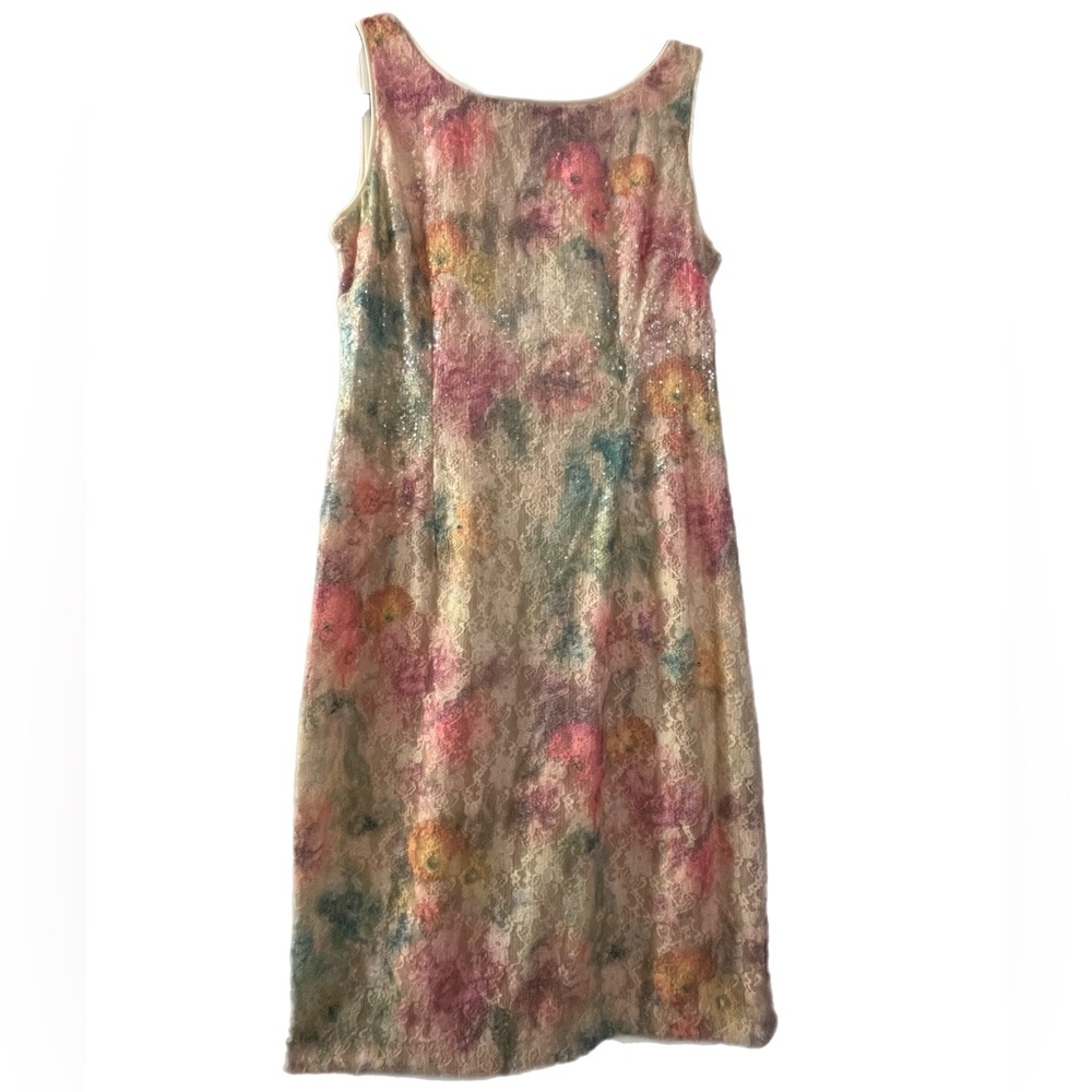 Floral Lace Sleeveless Dress